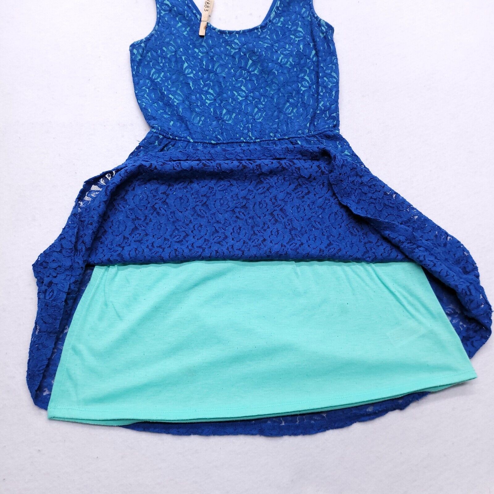 Mossimo Supply Co Sleeveless Casual Zip Side Dress Womens Size Small S Blue