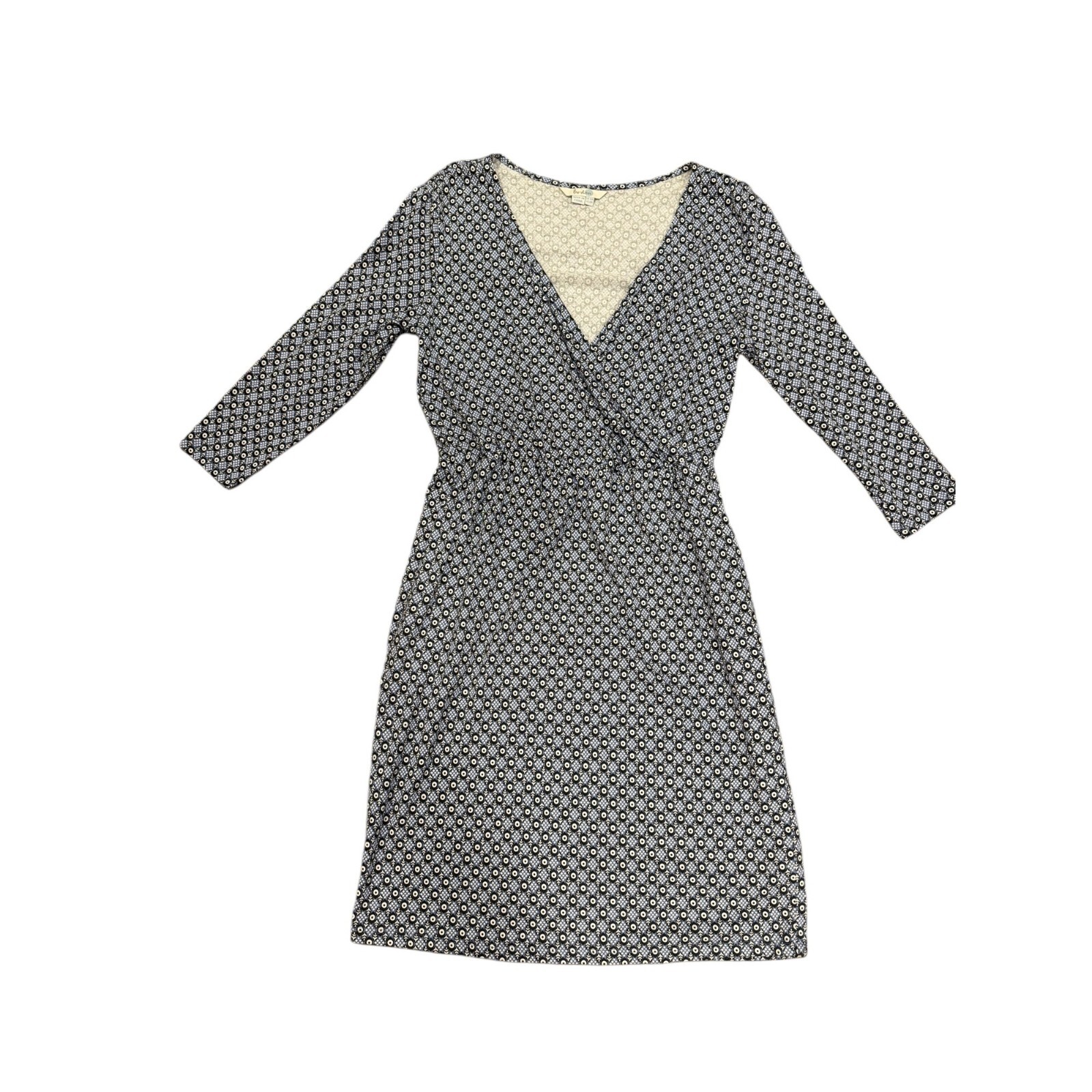 Boden Jersey Knit Cross Over V Neckline Dress Sz 6 Womens