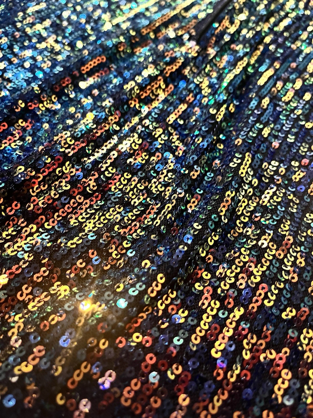 “Color Spectrum Sequin Party Dress