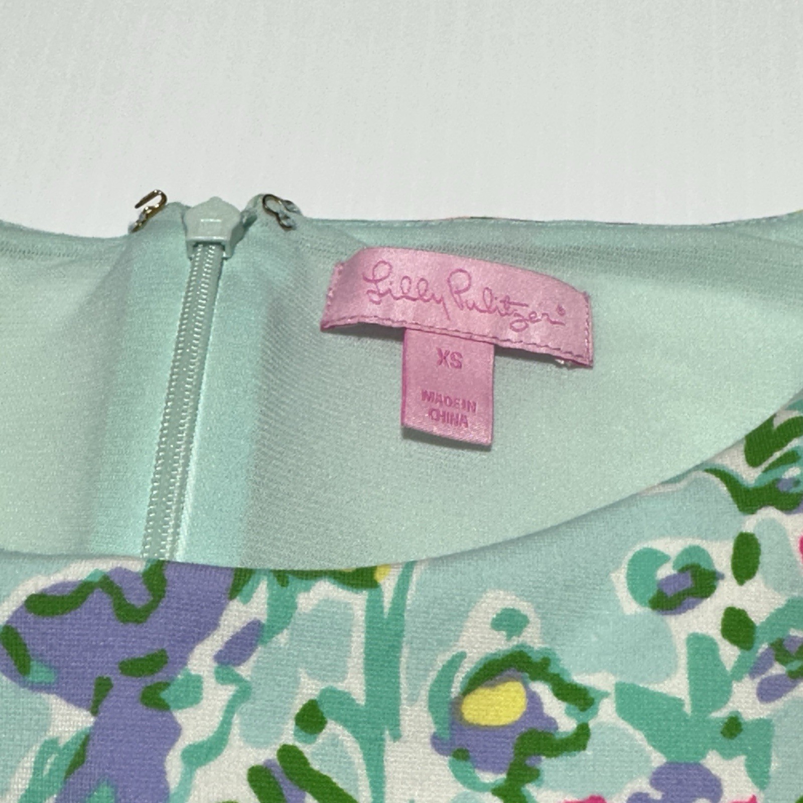 Lilly Pulitzer Briella Poolside Blue Southern Charm Dress Size XS Fit & Flare