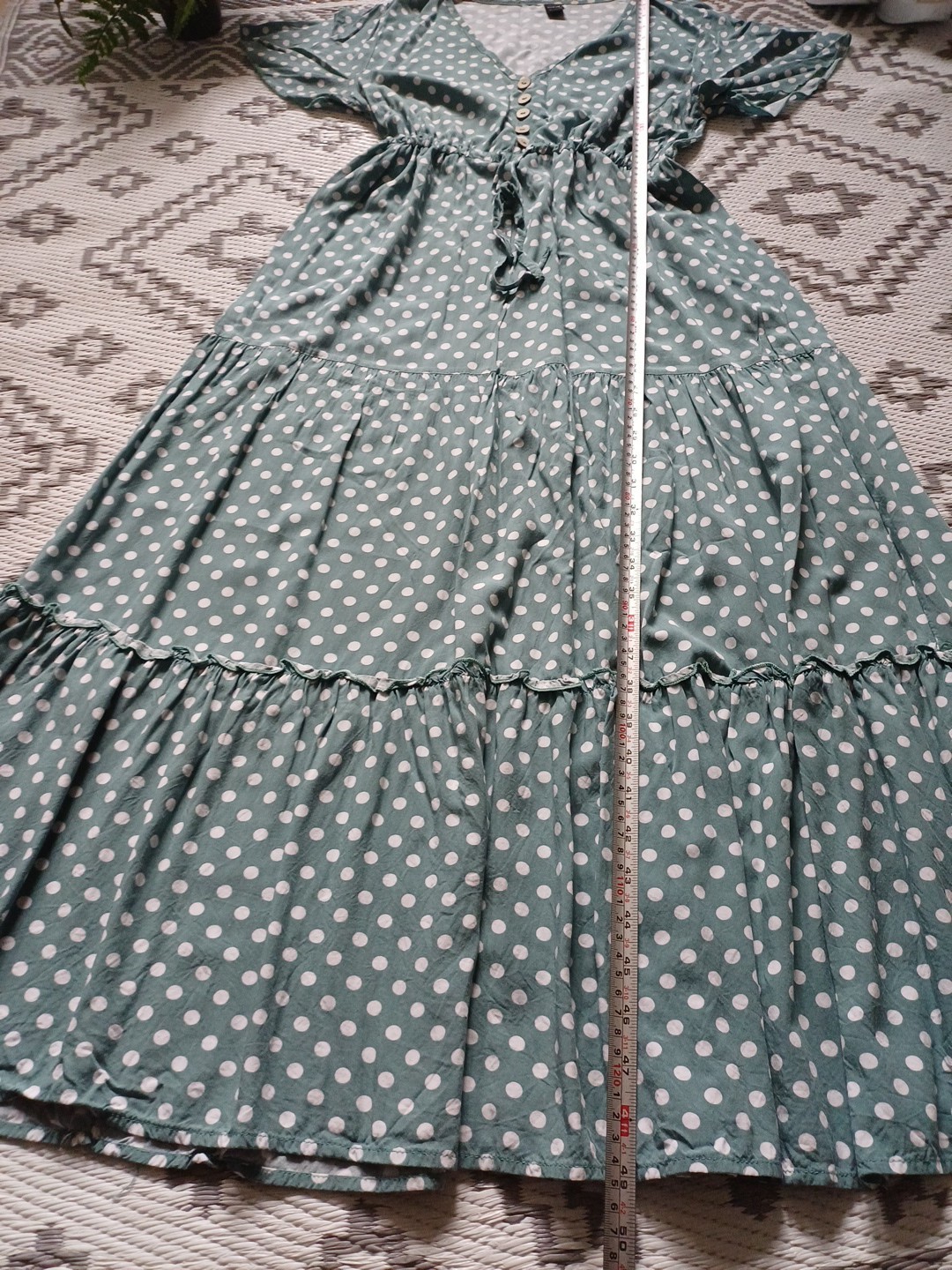 Pretty Floaty Polka Dot Long Dress 👗 M 10 12