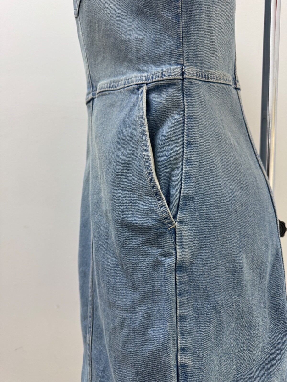 Ladies New Gap Denim Dress With Pockets In 3 colours Size XS S M L XL