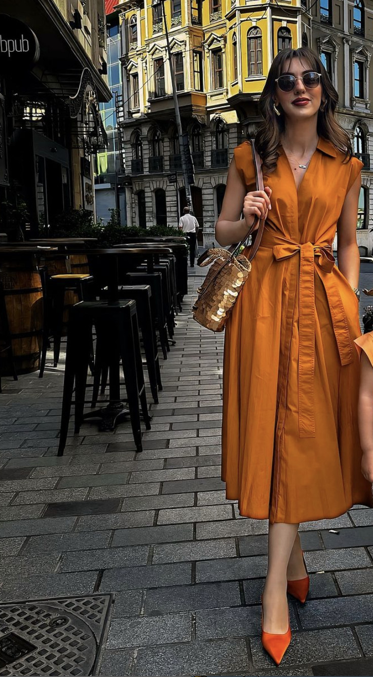 NWT_ZARA ss24 ZW COLLECTION POPLIN SHIRTDRESS Burnt orange | 4786/134_XS-XL