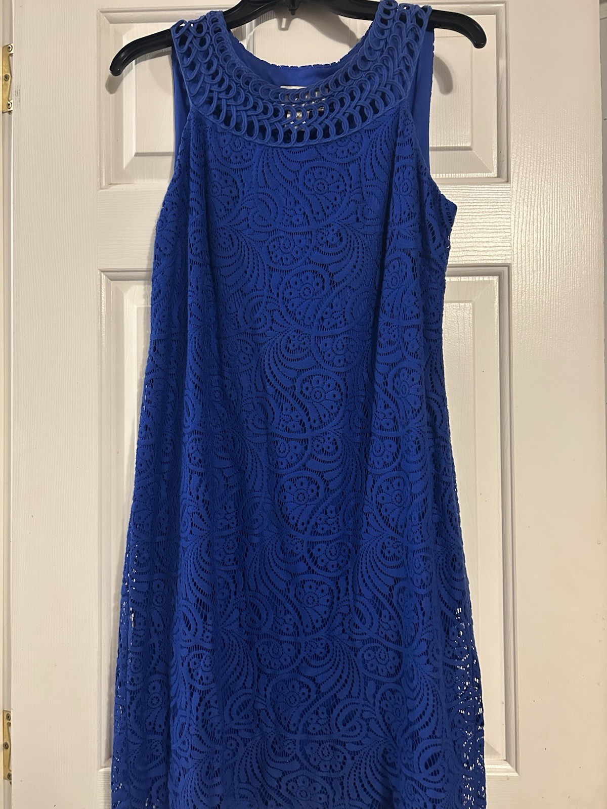 J Howard Women’s Royal blue Lace Dress Size 8