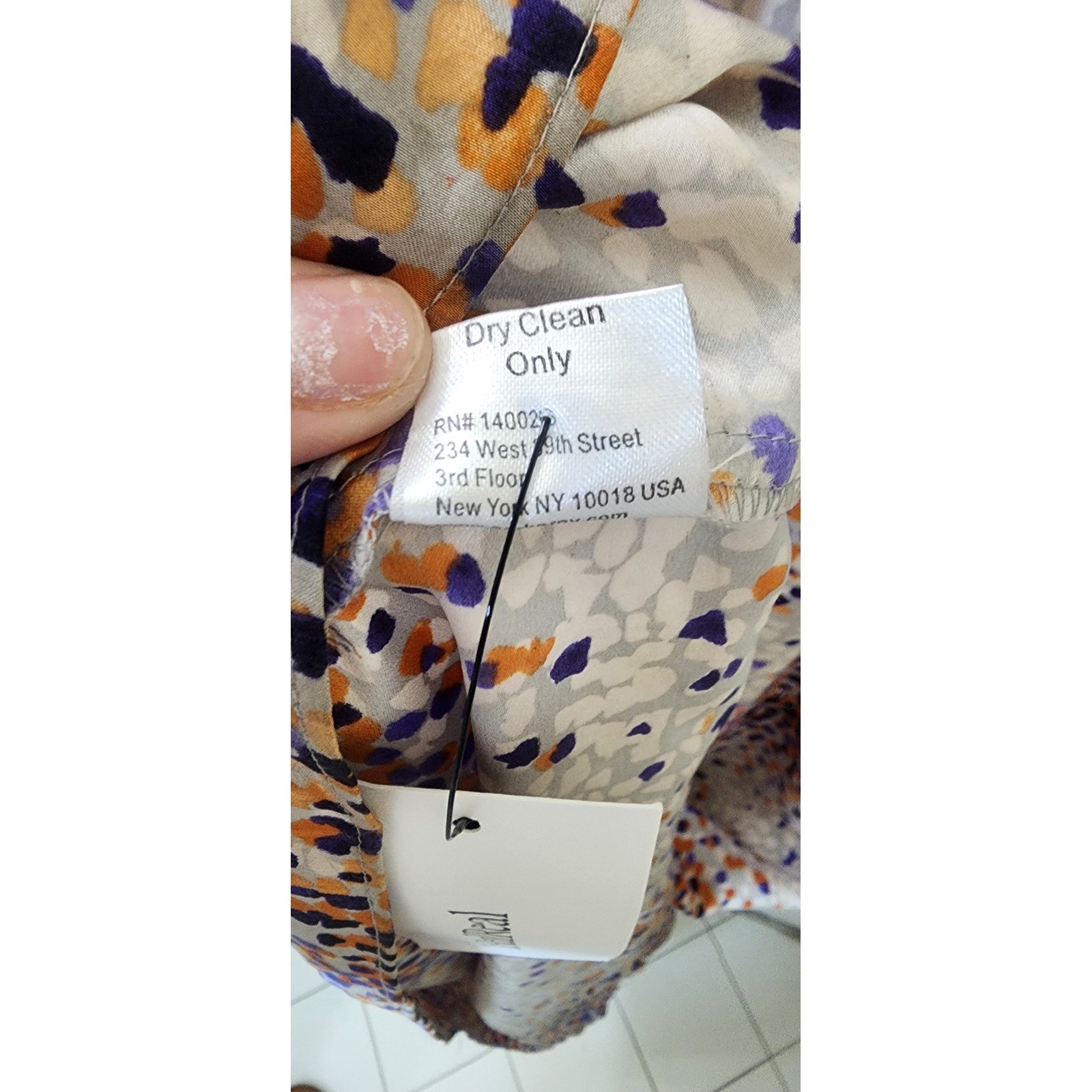 Parker Women Abstract Print Racerback Maxi Dress Purple Orange Multi Size S