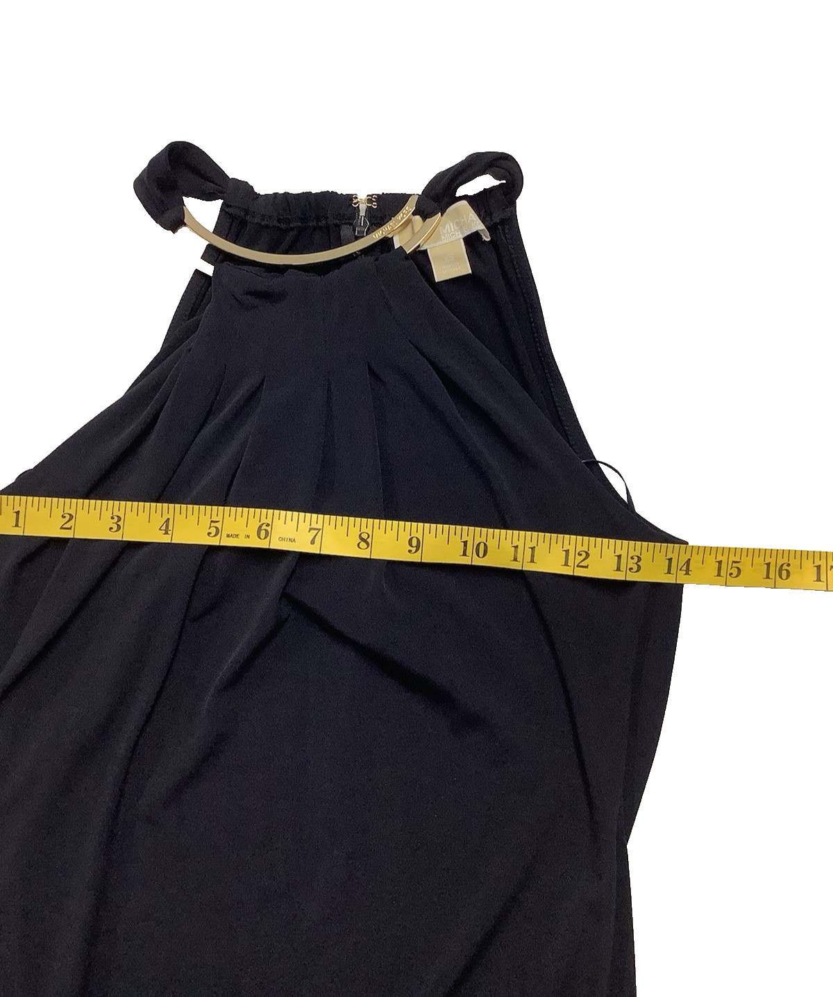 Michael Kors Gold Hardware Halter Sheath Maxi Dress – Size XS