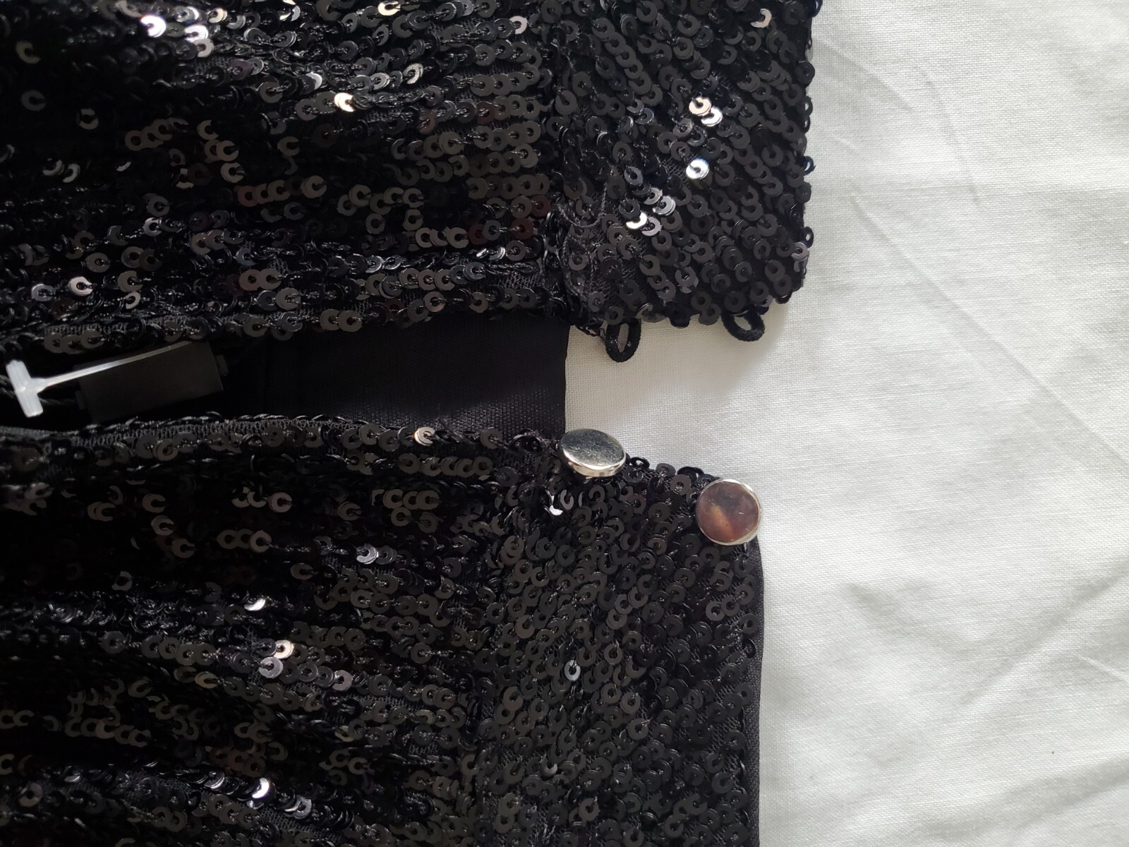 🎄CABLE & gauge🎄 Black Elegant Sequined Flare Cocktail/Party Dress Sz. Med. 🎊