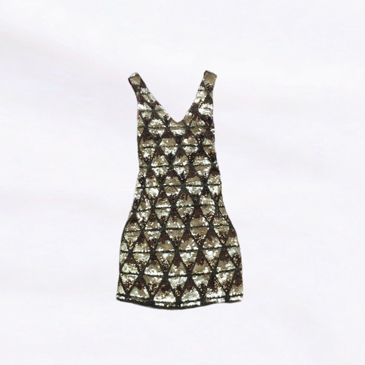 Sequin Beaded Sleeveless Lace Up Back Bodycon Fitted Cocktail Glam Bling Dress