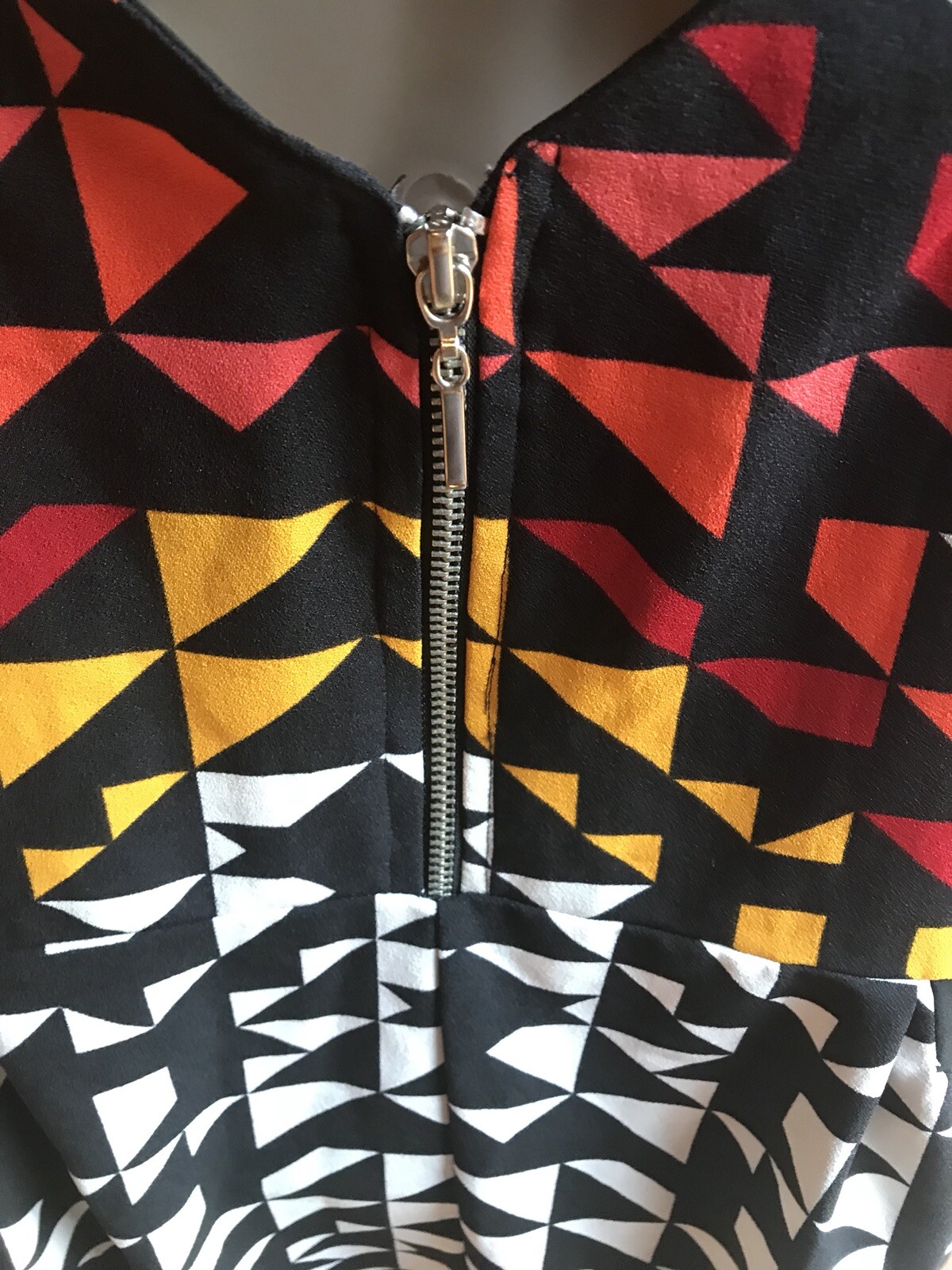 A.N.D Black, White and Multicolor Aztec Sleeveless Summer Dress Sz XL