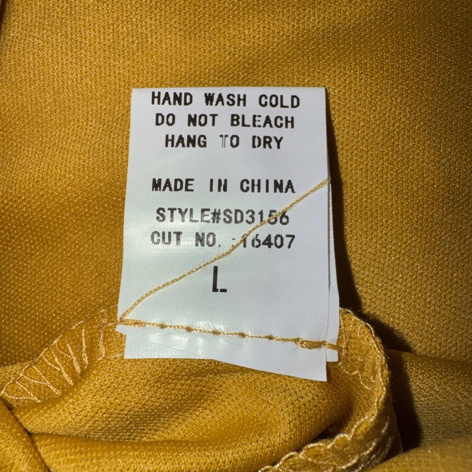 SirenLily Womens Yellow Gold Cross Over V Neck Fit and Flare Sleeveless Dress L