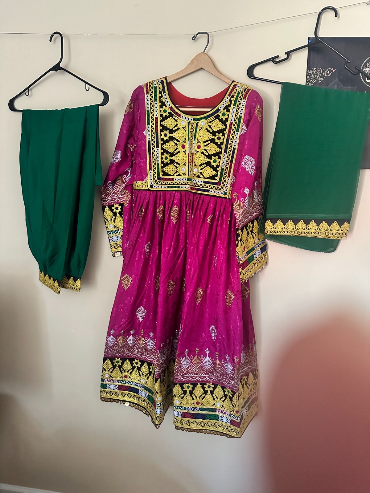 Dress Woman party suits brand new 3 peice width 19 inches and length 47 inches