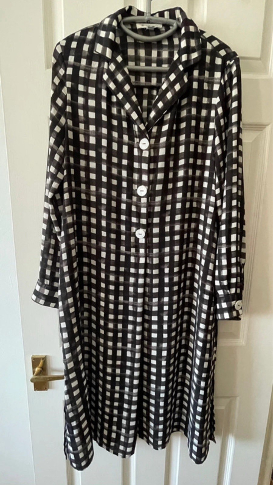 Cortefiel black & white dress S