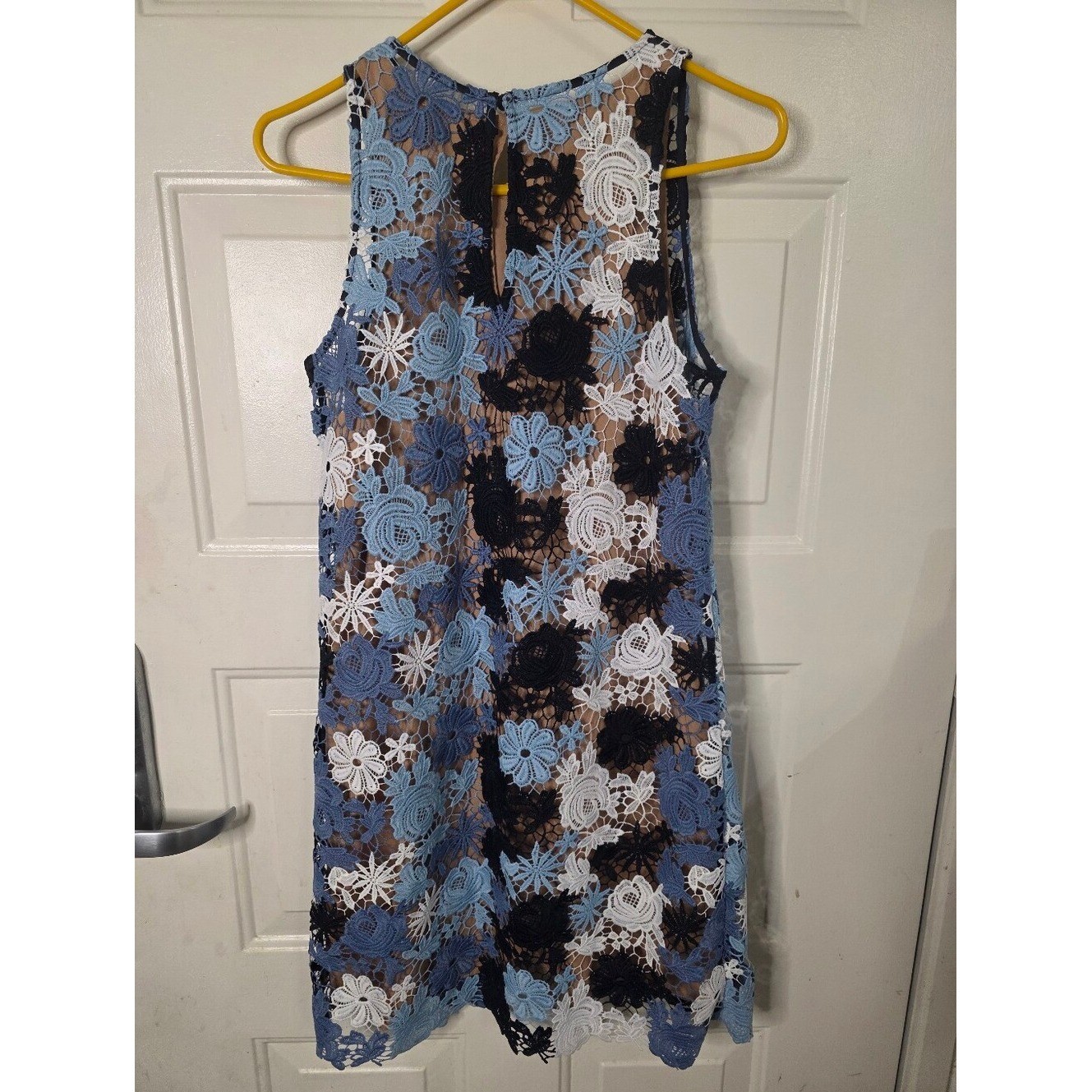 NWT Michael Kors Floral Lace Overlay Shift Dress Size 4