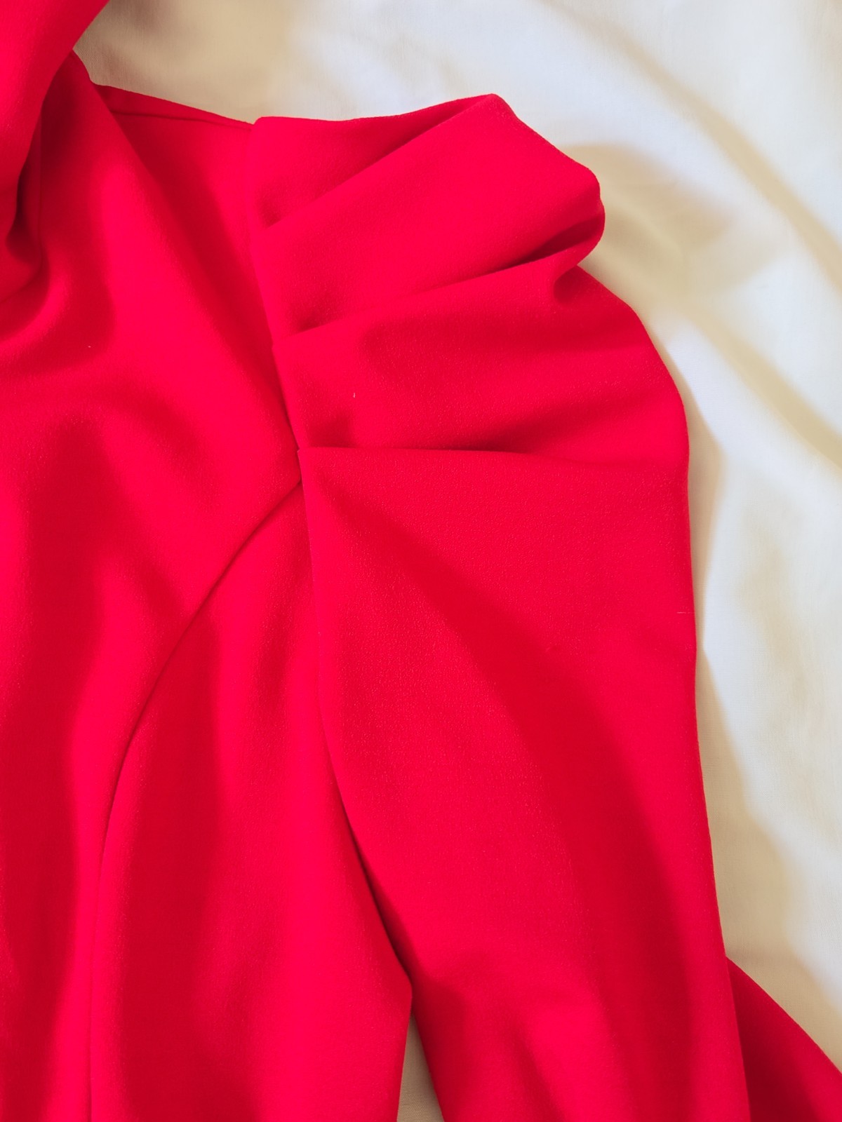 Samuel Dong Small Coat Dress Red High Low