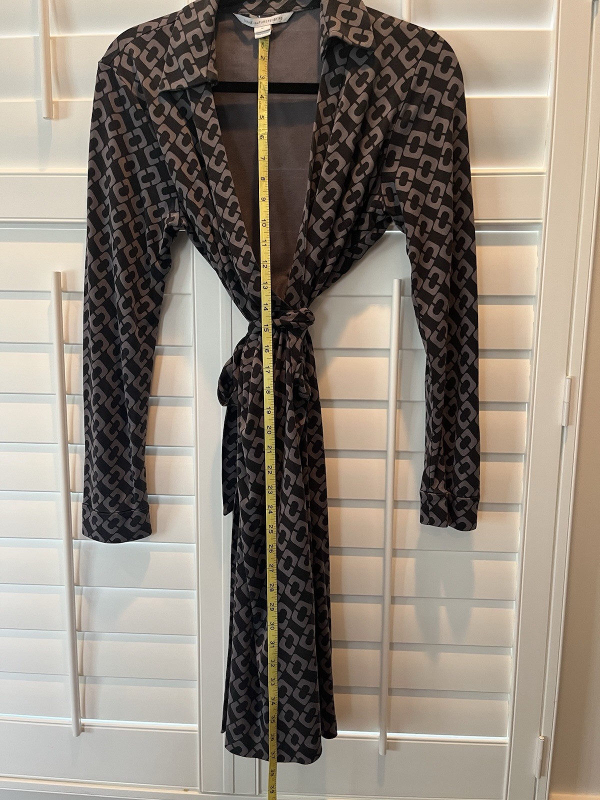 Diane Von Furstenberg Jeanne Two Wrap Dress Chains 14
