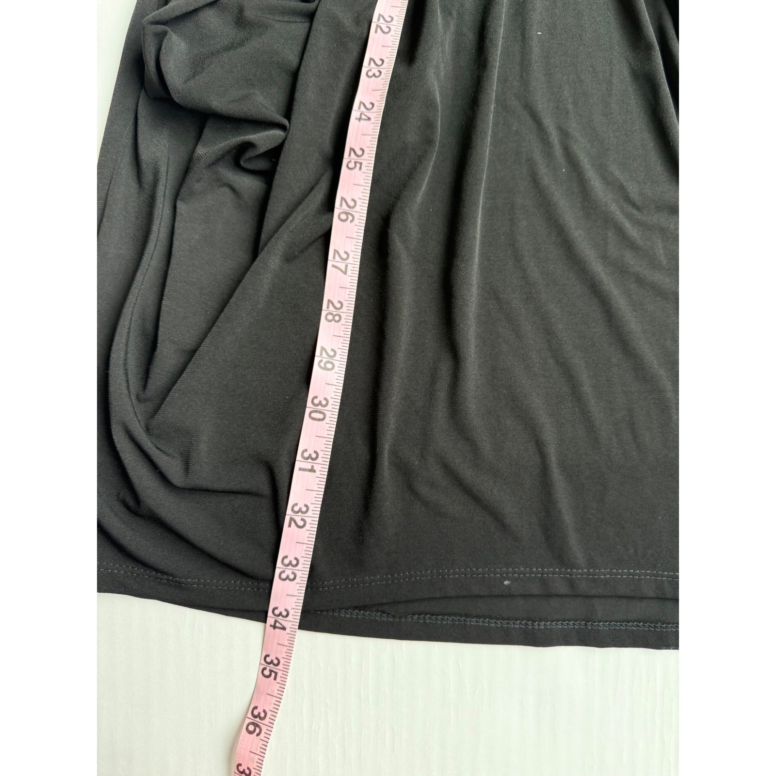 BCBGeneration Black V-Neck Racerback Mini Dress with Pockets Size L