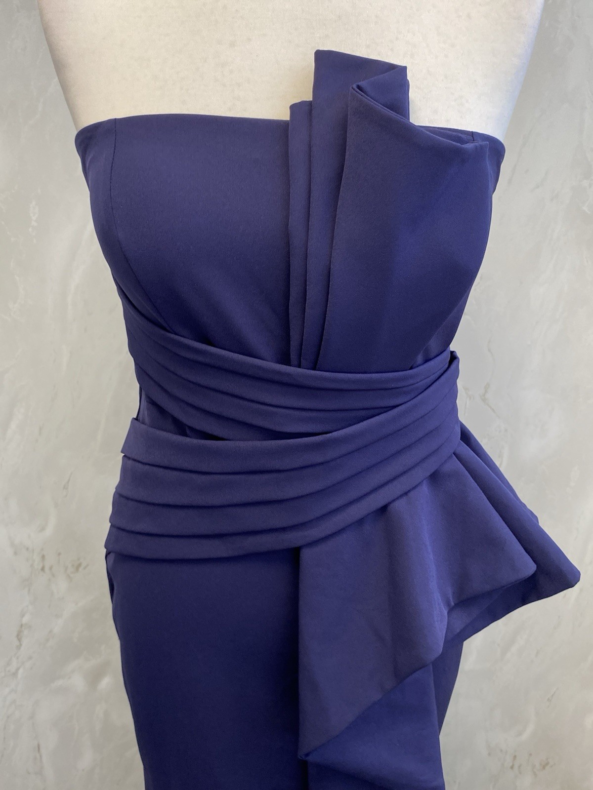 Coast Blue Structural Gathered Layered Corset Maxi Dress Gown Size 10 PBF2008399