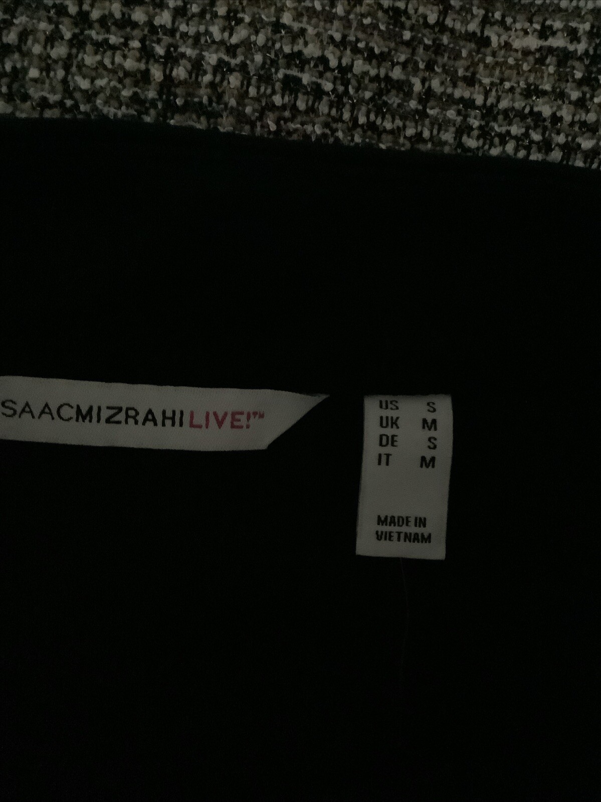 Isaac Mizrahi Live! Regular Elbow Sleeve Knee Length Dress-Black (Sz S) A609775