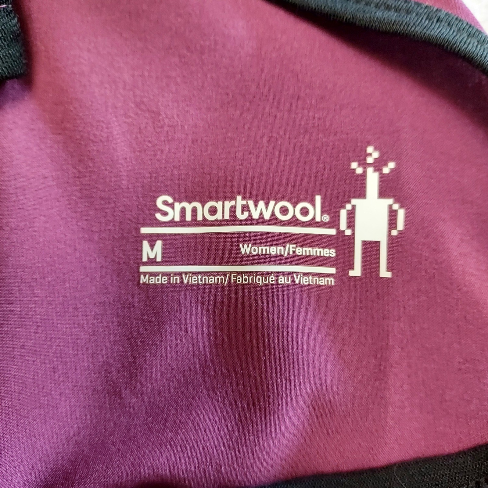 Smartwool Active Merino Wool Blend Colorblock Shift Dress Berry Purple Black M