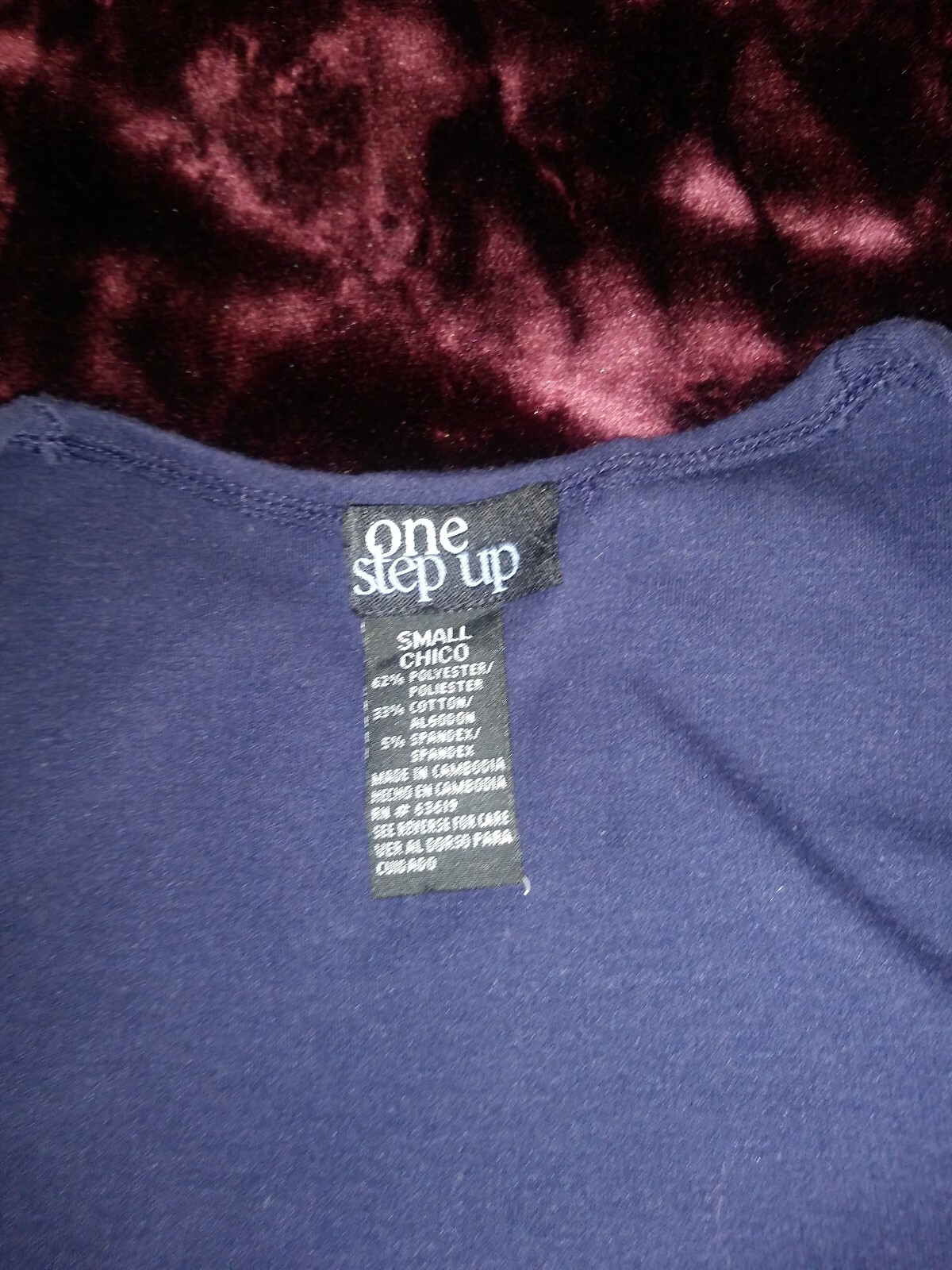 One Step Up Navy Blue Dress Size Small