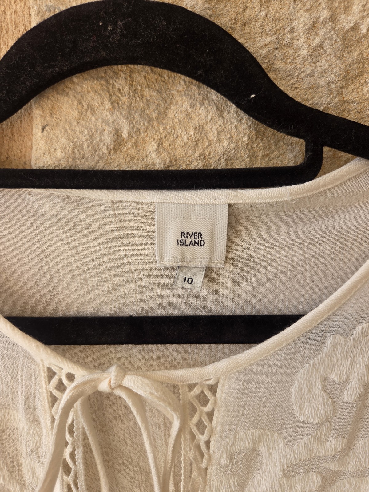 Stunning River Island Cream Boho Dress