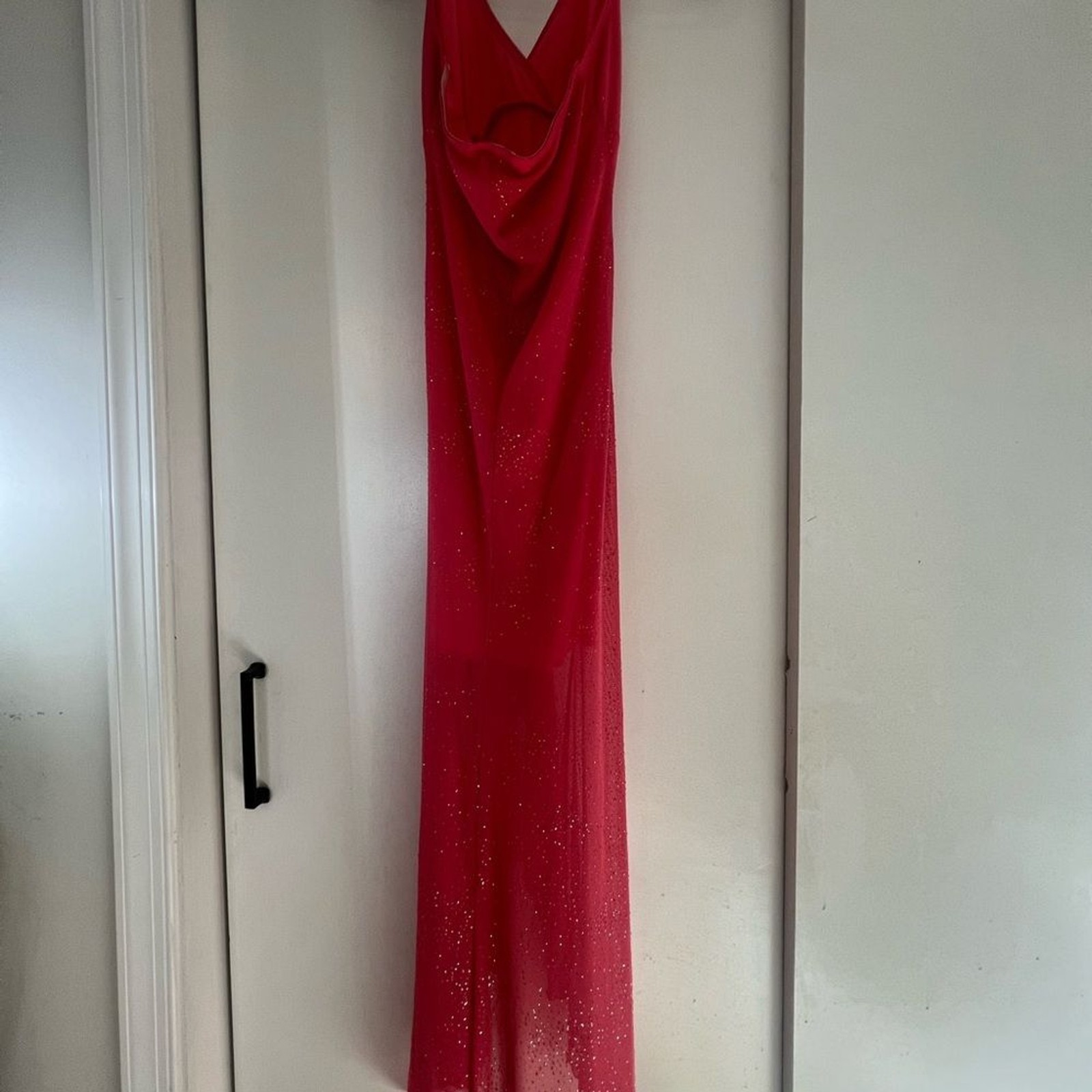 Candy Rocket Pink Sparkle High-Low Dress Size Small