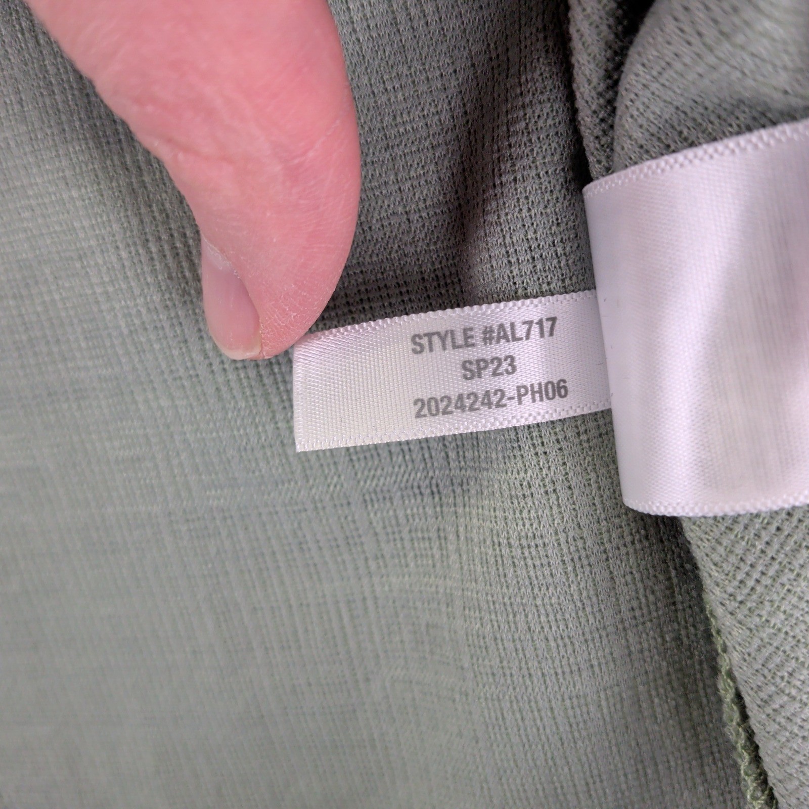 Madewell Sage Green Textured Faux Wrap Dress AL717 Womens XS Casual Short Sleeve