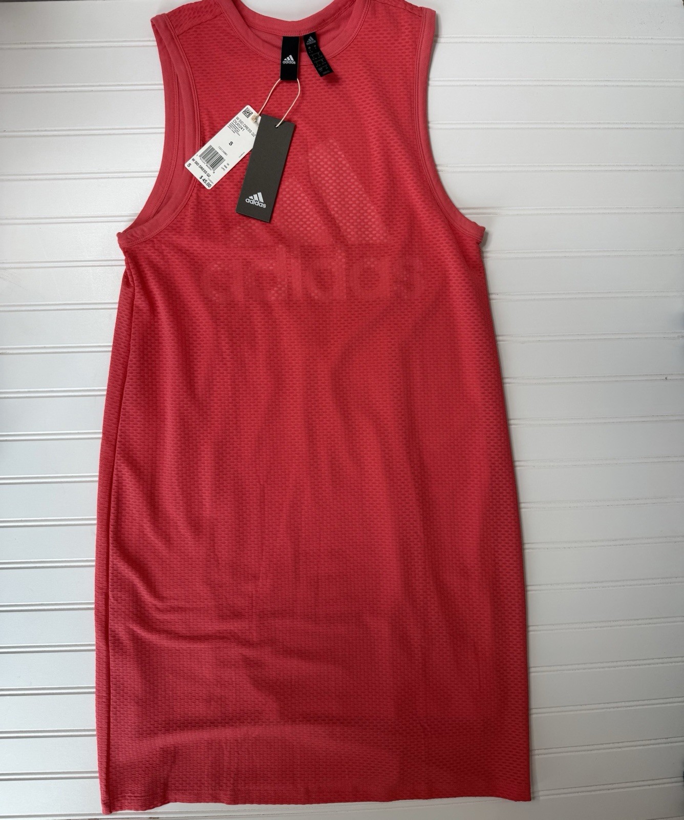 Adidas Women’s SID Logo Sleeveless Mesh Dress Small NEW. 1326