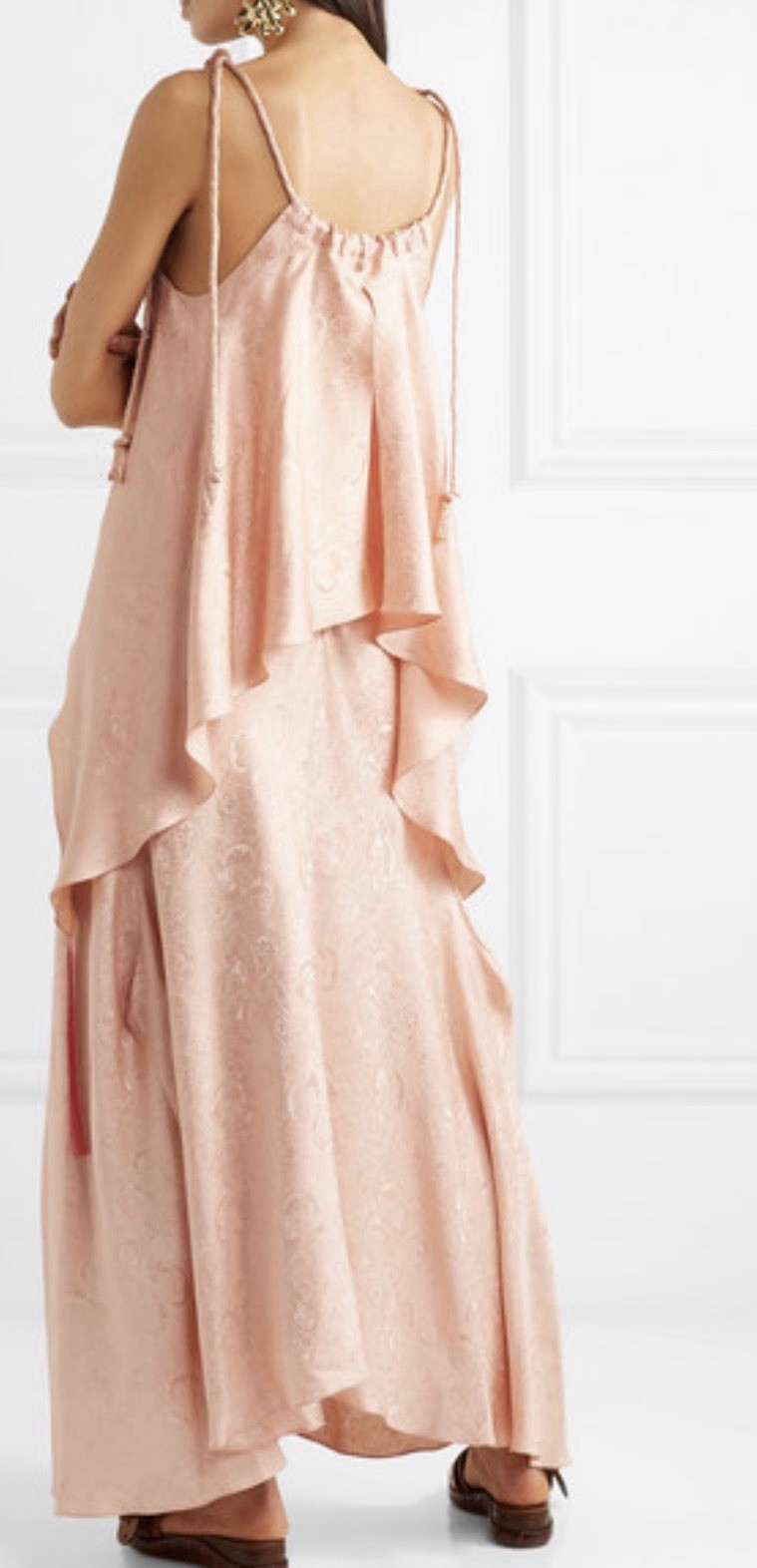CHLOÉ 100% SILK JacquaRD Maxi dress – MADE IN FRANCE- 42