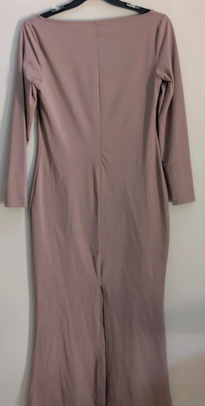Taupe Square Neck Bodycon Midi Dress, Wild Fable ButterBliss, Size L