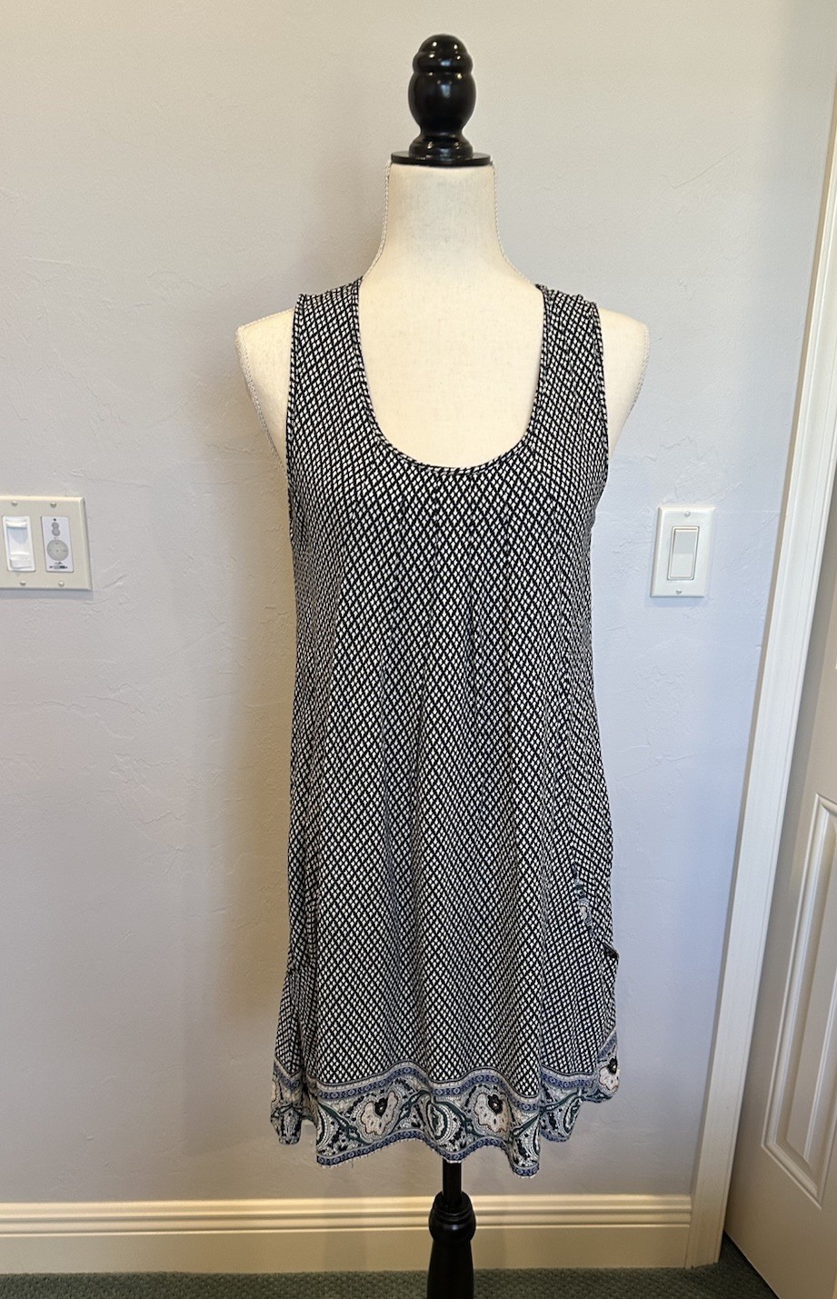 PAPILLON PATTERNED SUNDRESS WITH POCKETS- SIZE SMALL “S”