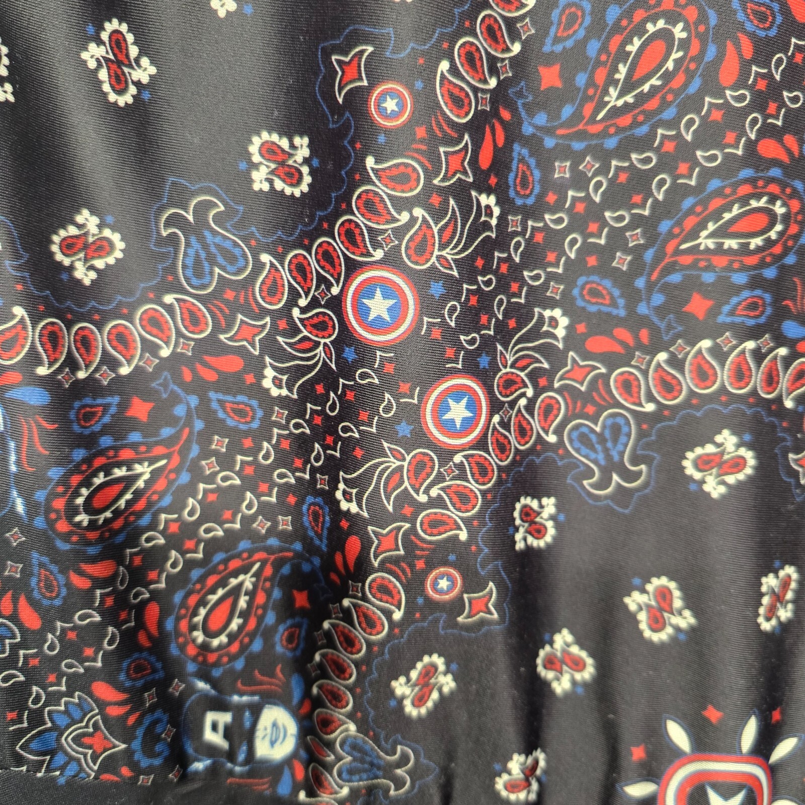 Mighty Fine Marvel Comics Dress Womens Medium Captain America Bandana Stretch