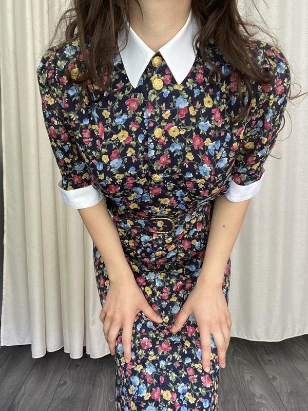 Women American Vintage Dress Multicolor 36 / S / #505W