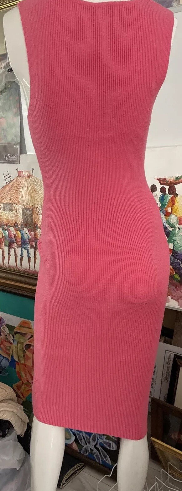 NWT Wind and Willow Bodycon Knit Stylish Dress Size Large Pink