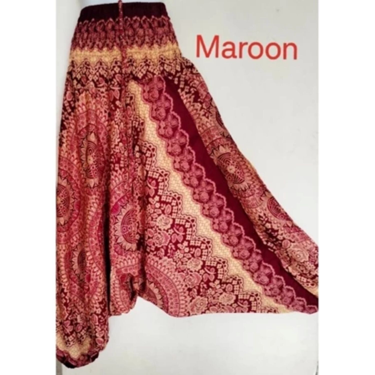 Magical Low Cut Aladdin Pants can be converted into a jumpsuit. Get 3 pieces