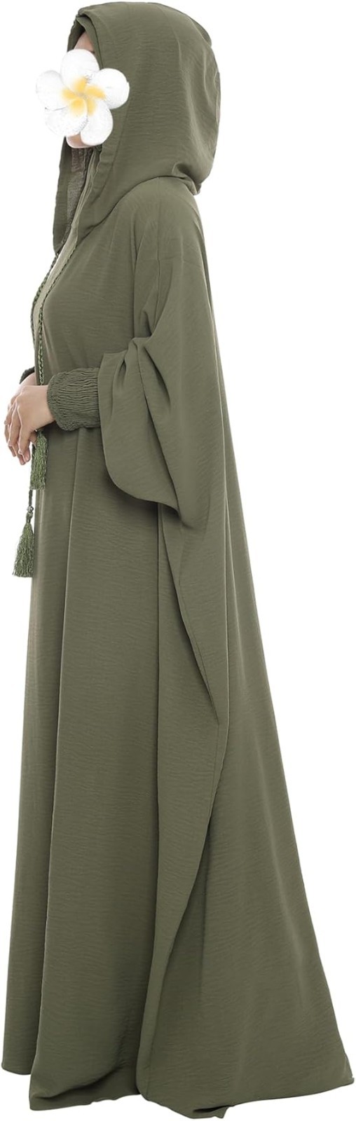 Women’s One Piece Hooded Abaya Dress Islamic Prayer Jilbab Modest Maxi Robe