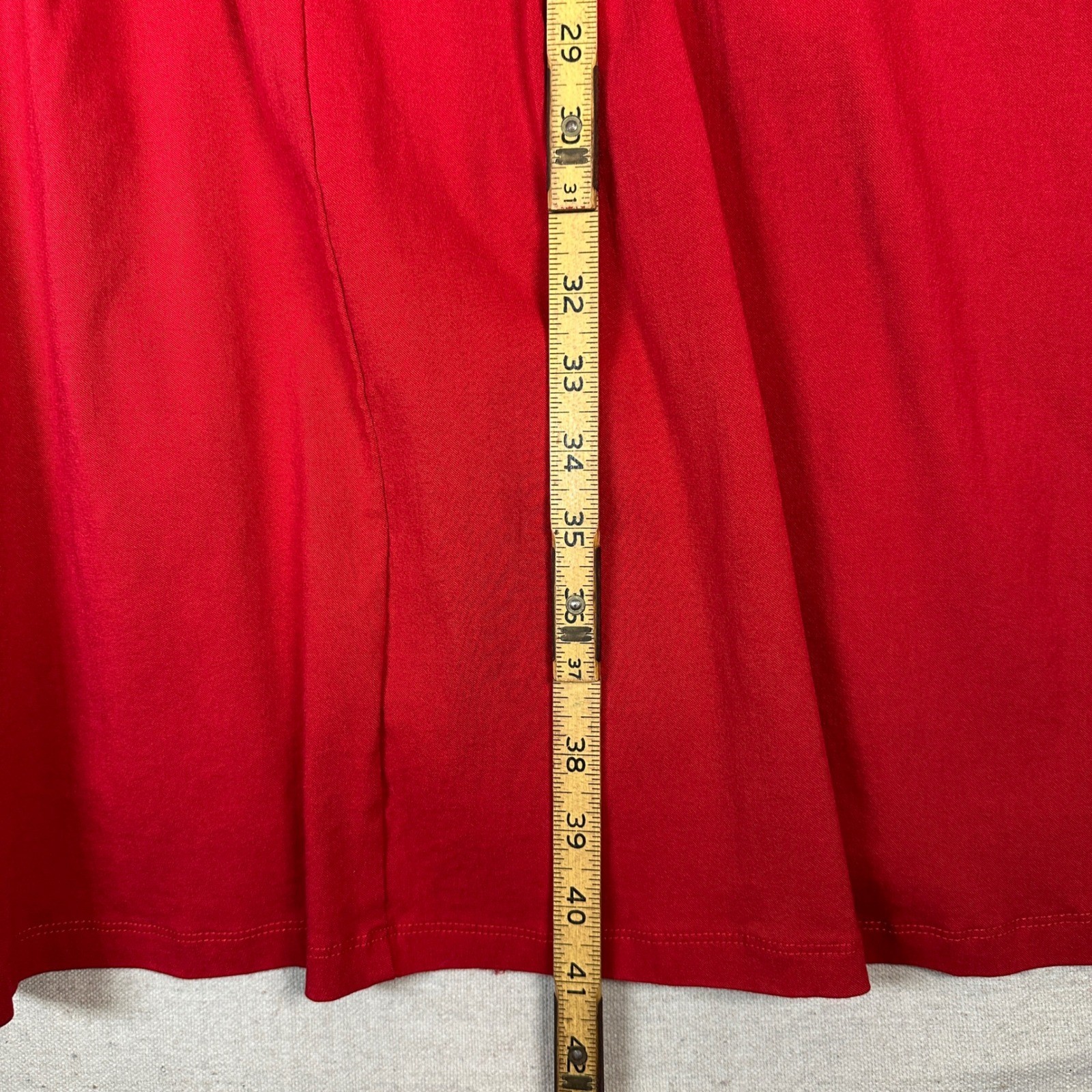 Unique Vintage Red Fit and Flare Rockabilly Dress Sweetheart Neck Pinup L 10-12
