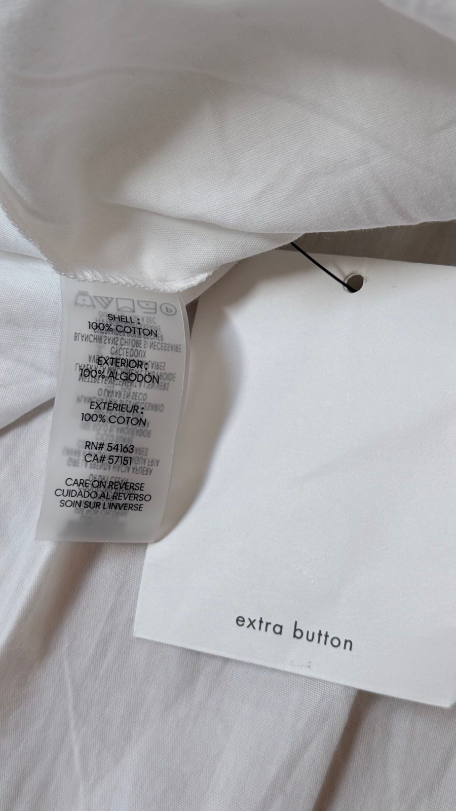 Calvin Klein White Collared Button Short Sleeve Maxi Shirt Dress 100% Cotton 6