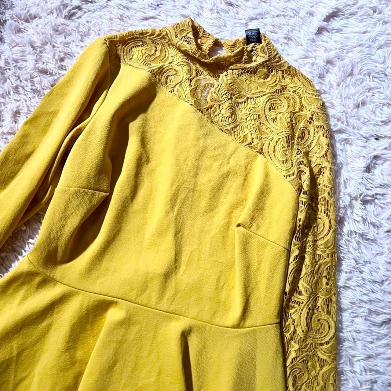 Asymmetrical Sunshine Lace Bright Colorful Mini Dress Womens 14 Kidcore Whimsy