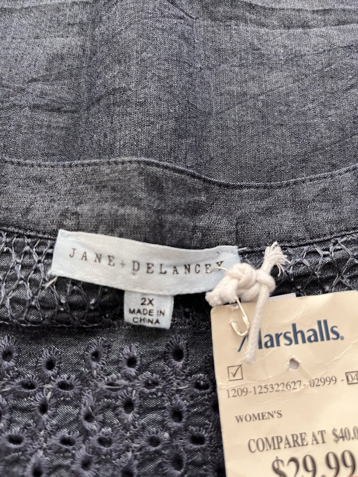 Jane and Delancey Women’s Denim Blue Dress Size 2xl NWT Short Sleeve