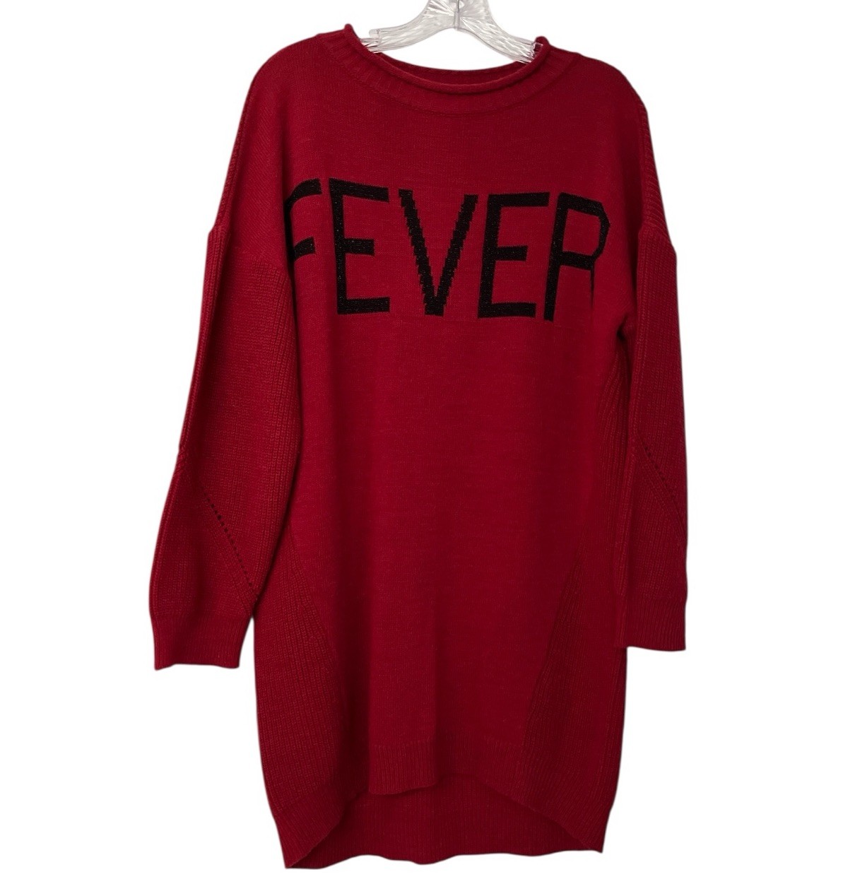 Giorgia & Johns Alpaca Wool Blend Sz M Red Knit Sweater Dress