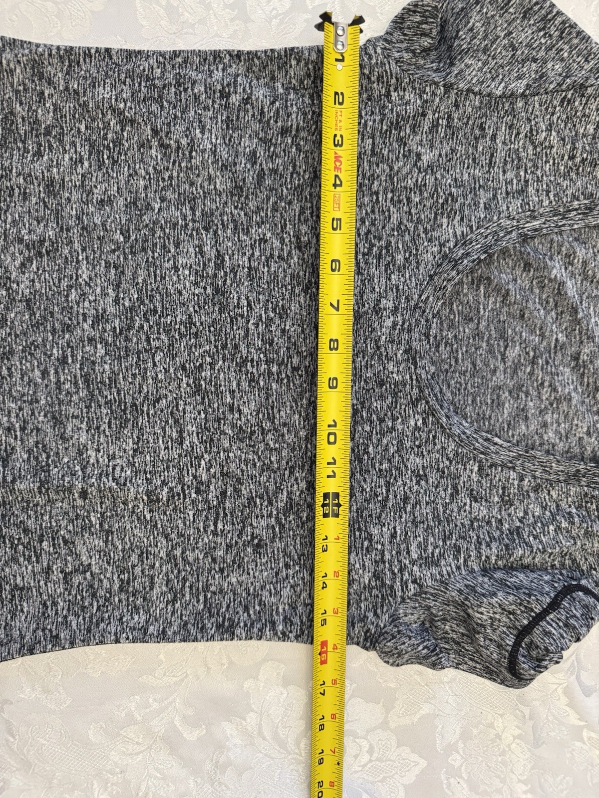 Merrell Selecteick Small Gray Black Dress Scoop Neck Short Sleeve Stretch