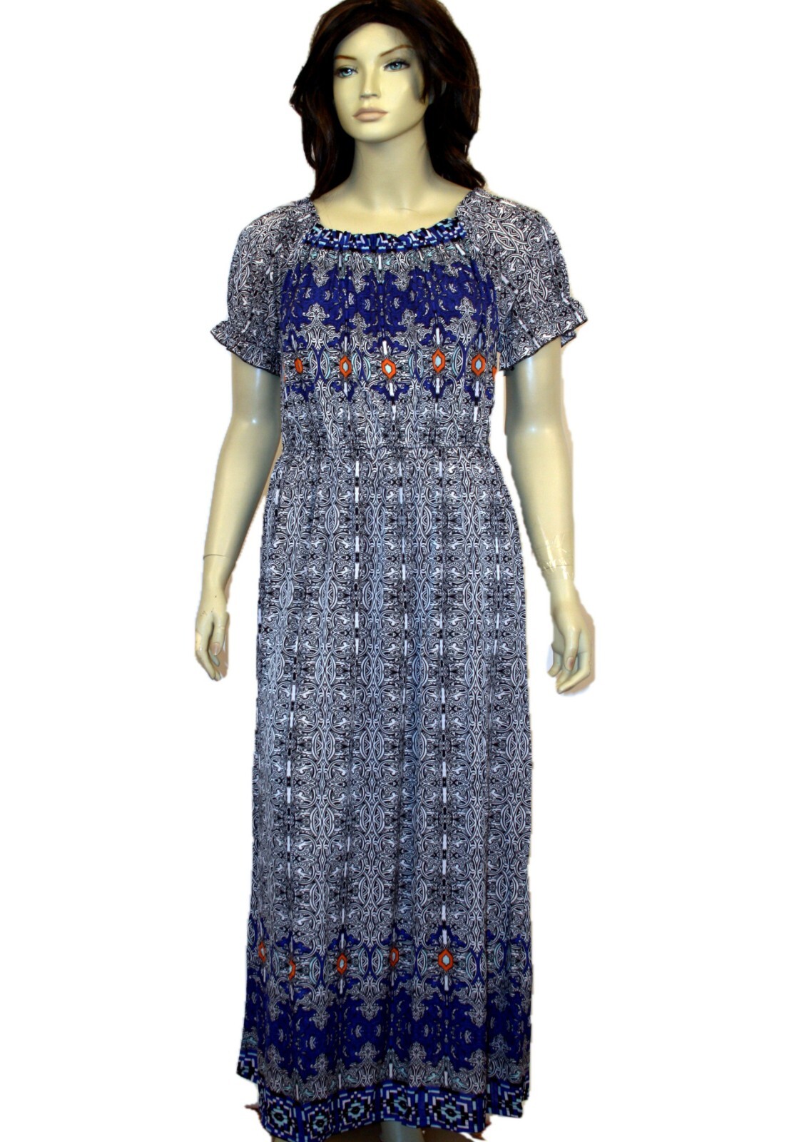 Plus Size Women’s Long Sundress Print 3XL 4XL