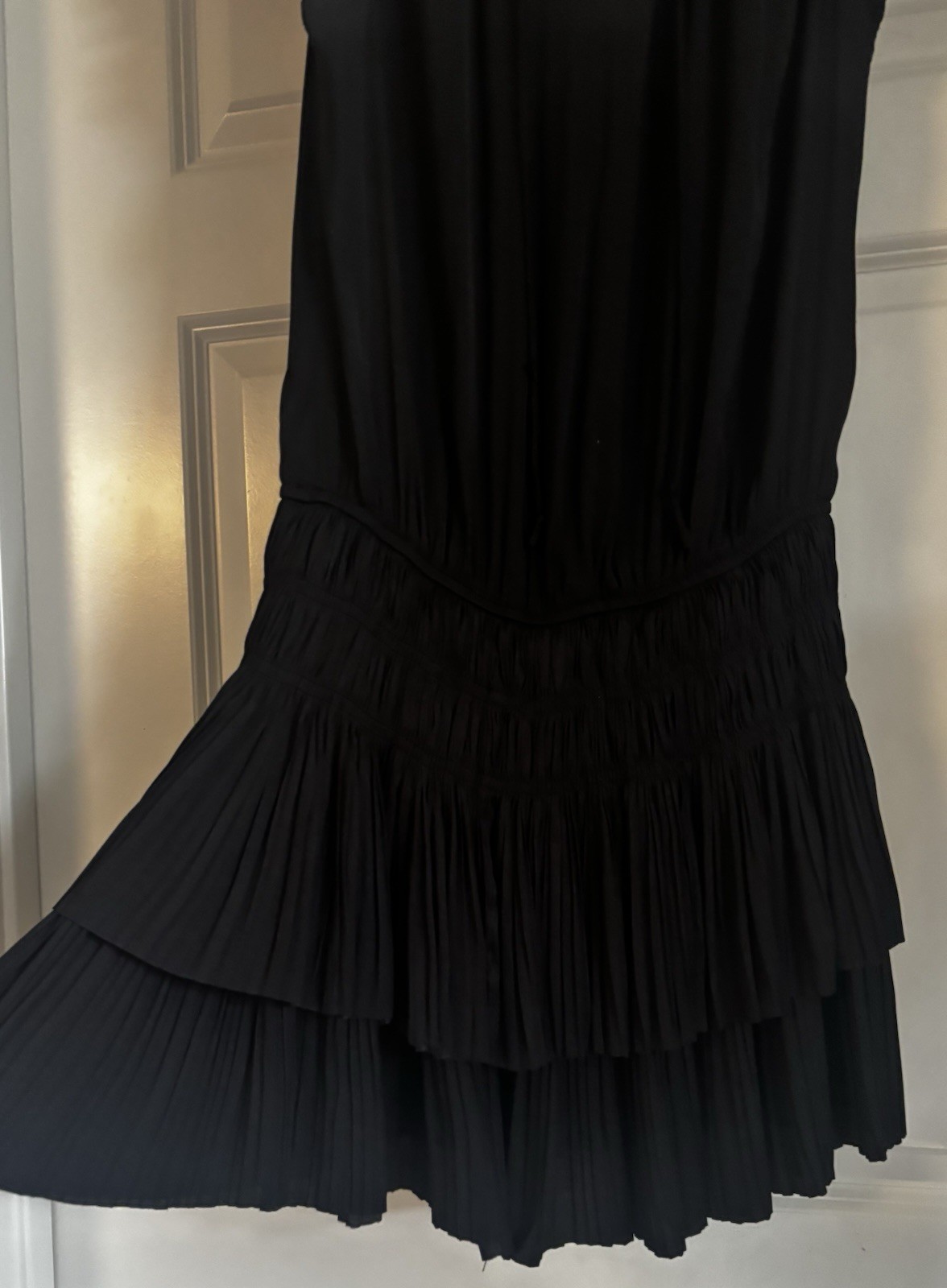 NWOT Current Air Coastal Preppy Accordion Pleat Old Money Quiet Luxury Size S