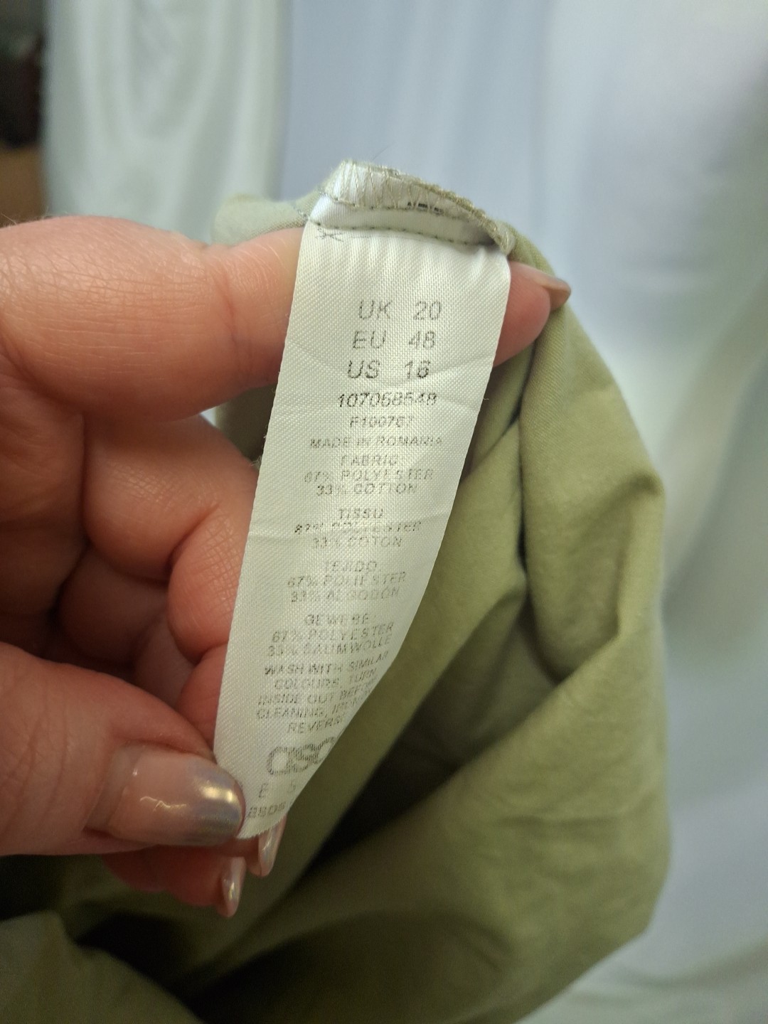 ASOS Long Sleeved Maxi Wrap Dress Tiered Light Sage Green Women’s UK20 C5529