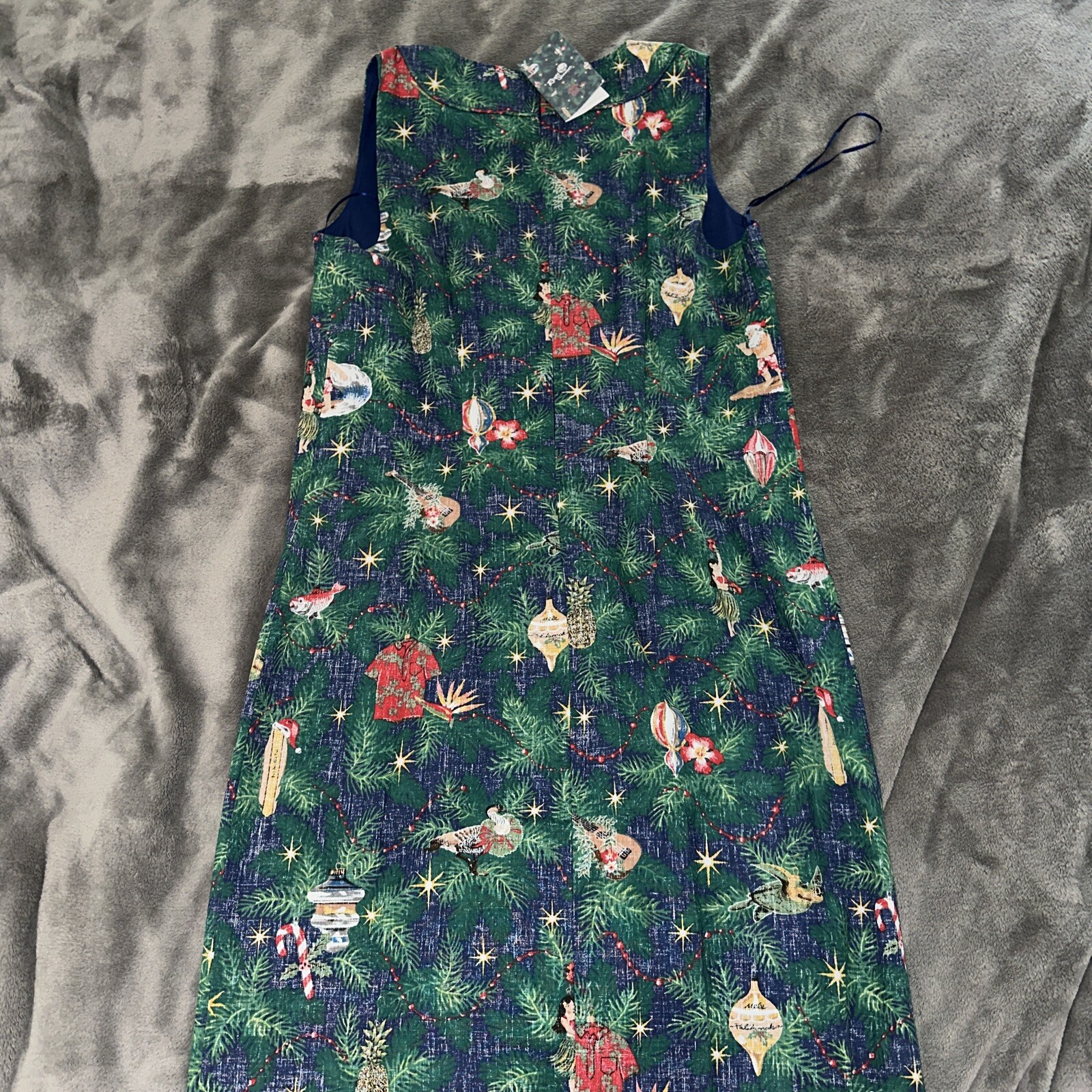 NWT 2022 REYN SPOONER Size 4 Christmas Mele Kalikimaka Zipper Women’s Dress W13