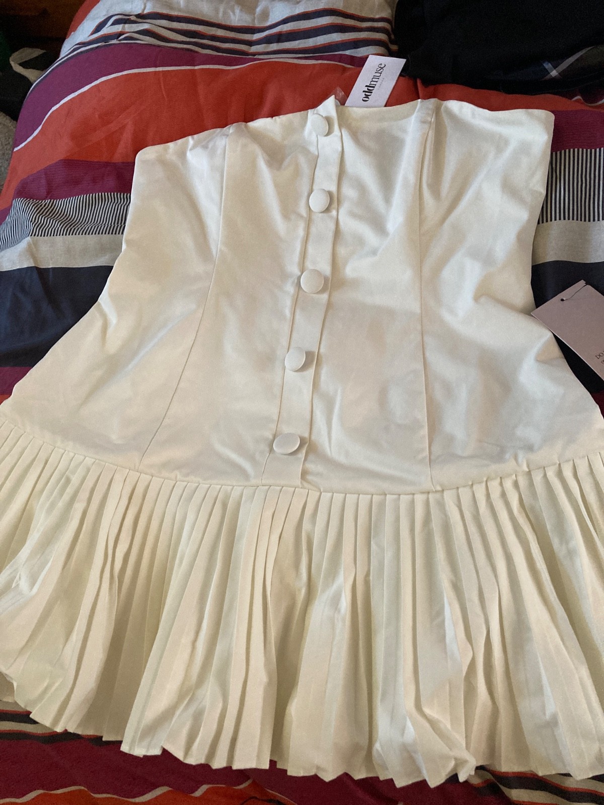 Odd Muse the ultimate strapless mini dress white XXL bnwt