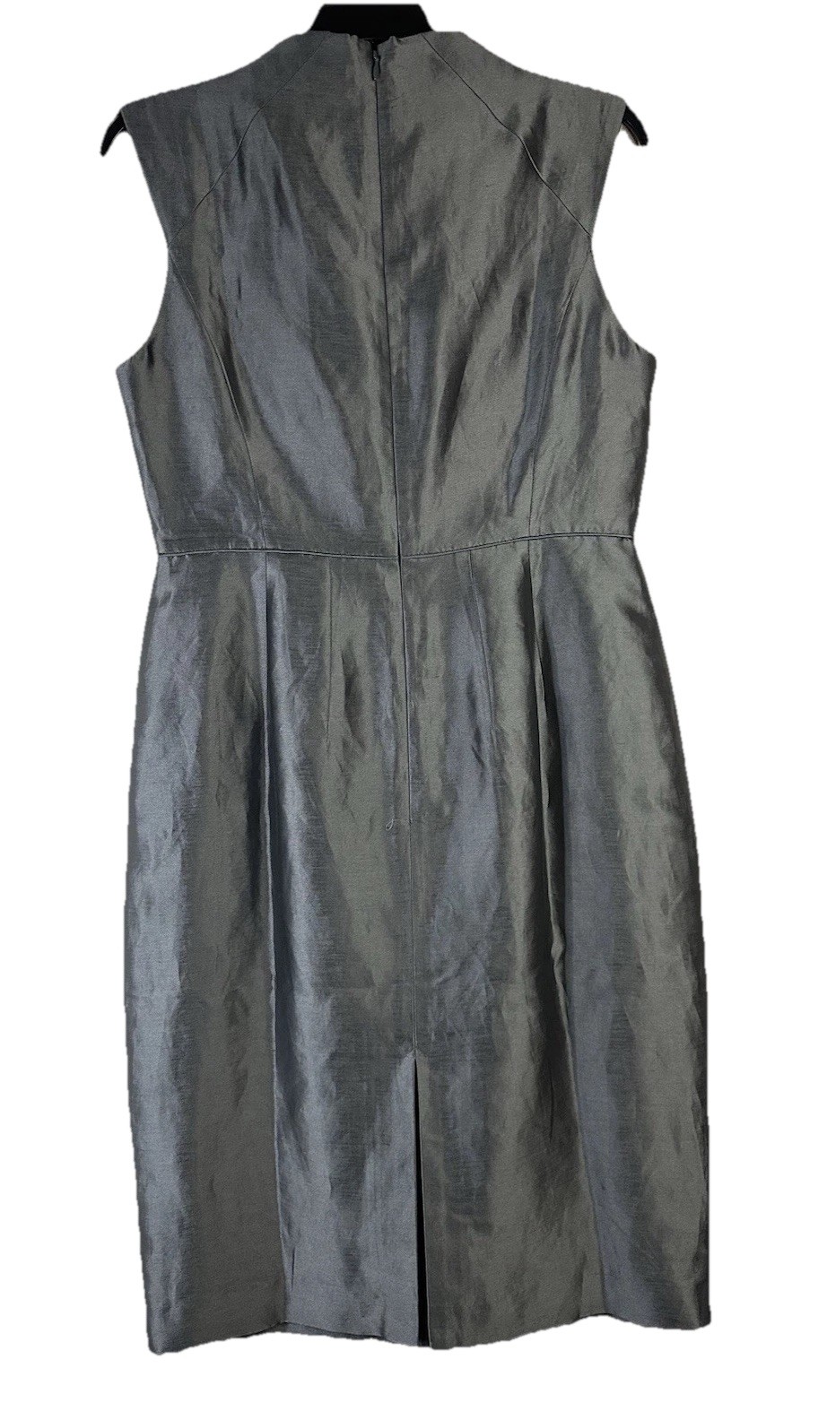 NEW Banana Republic Monogram Metallic Party Cocktail Dress Linen Silk Sz 8 $150