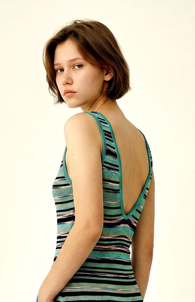 NWOT $1095 MISSONI Knit V BACK Maxi DRESS – SEXY! XS/S