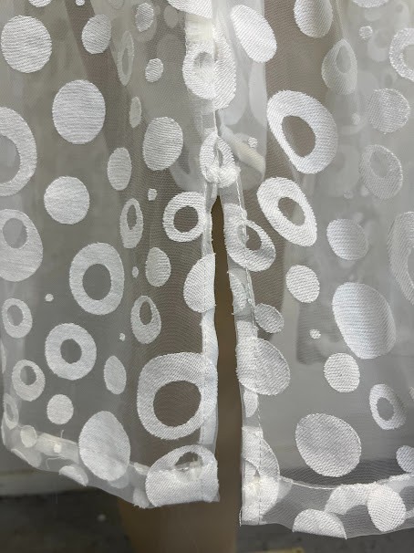 Gershon Bram Viscose Blend Sheer Short Sleeve Mini A-Line Relaxd fit size XL NWT